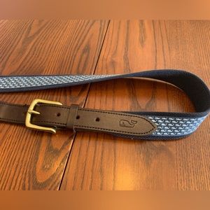 Vineyard Vines Blue Whale Belt 34